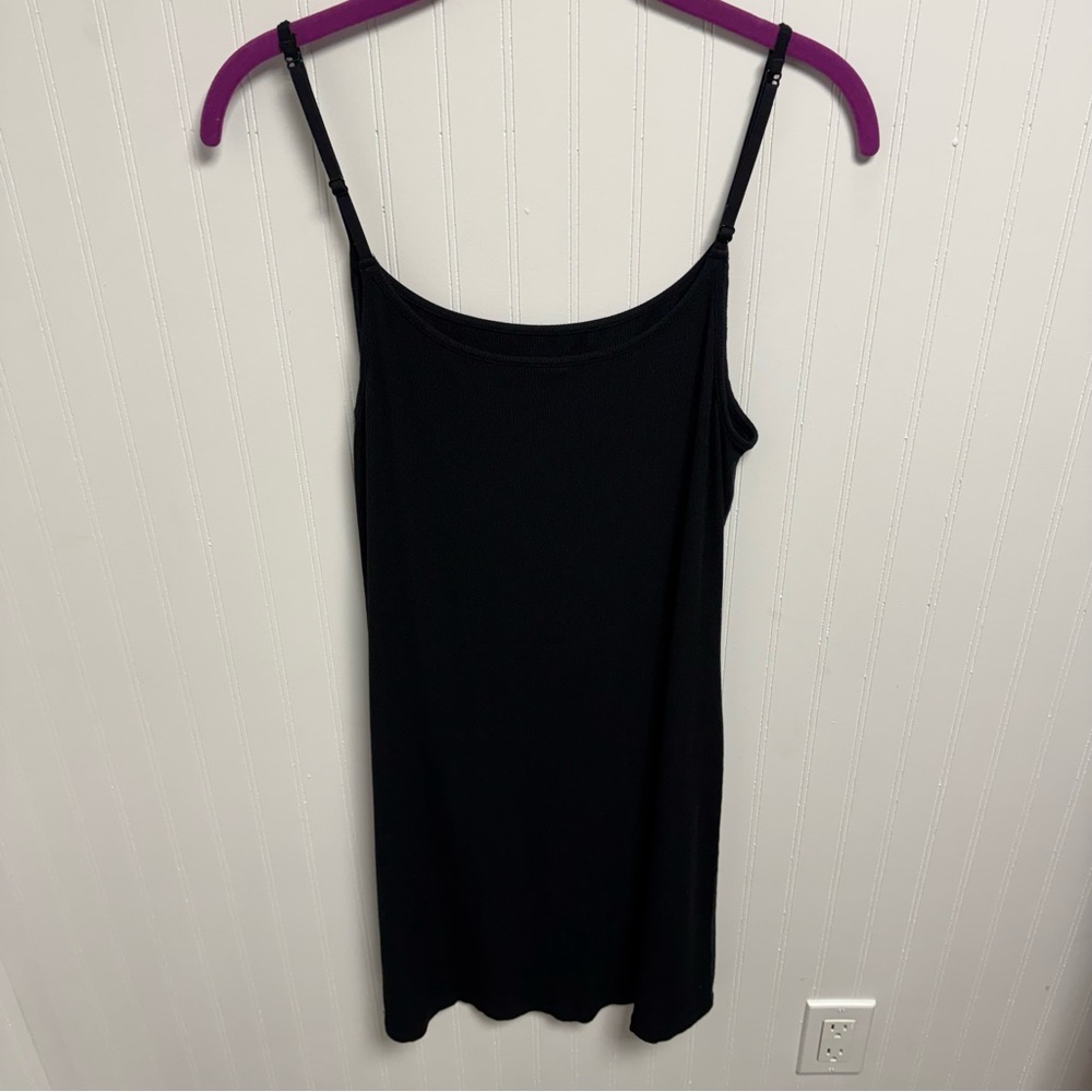 Skims Fits Everybody Slip Dress Onyx XL - Picture 5 of 8